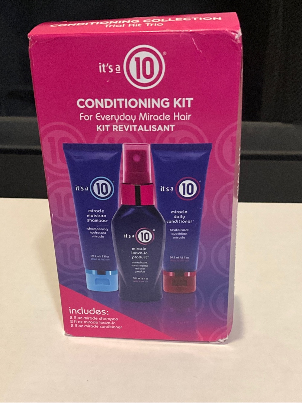 It's a 10 Conditioning 3pc Kit for everyday miracle hair